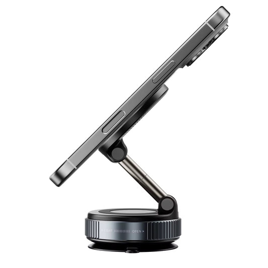 Suport magnetic pentru telefon – rotație 360°, fixare cu vacuum